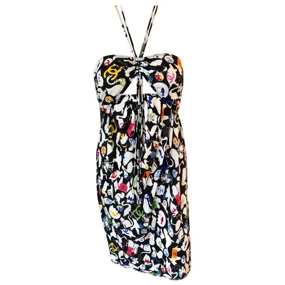 CHANEL Dresses & Skirts - 2000s Chanel Mini Halter Dress